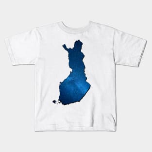 Awesome map of Finland Kids T-Shirt